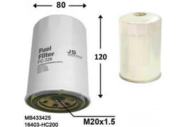 FC326J  FUEL FILTER  15410-78E00SUZUKI 15411-78E00SUZUKI 16400-HC200NISSAN 16403-HC200NISSAN 20801-02131TCM 8-94151010-0ISUZU 8-94419532-0ISUZU 8-94419532-1ISUZU MB 433425MITSUBISHI PN12-13-ZA5MAZDA