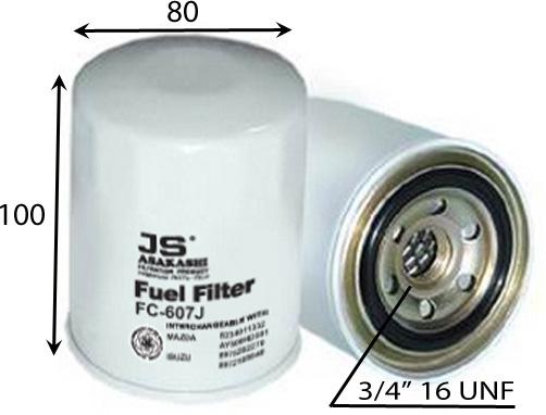 FC607J FUEL FILTER HINO ISUZU 3/4