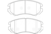 8DB 355 010-991 DISC PAD SET FRONT WITH ACOUSTIC WEAR WARNING DB1504 GDB3352 8DB355010-991 DB1504PM DB1504-4WD