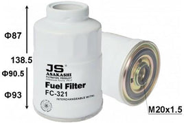 FC321A  FUEL FILTER ISUZU   89803784800 92956288 4JH1 4JH1-TC FUL073 Z668 92956289 8980374810 8980218110 898017910  FUEL FILTER NPR75 4HK1 05- 4HR1 CARTRIDGE KIT 8980374810 92956289 05 - 07 NPR / NPS / NQR 4HK1-TCN/TCS  FC1203 FC-1203