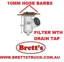 14241.503 FUEL WATER FILTER ASSY 10 MICRON DONALDSON STYLE SEPERATOR DIESEL   Diesel Fuel OR Water Filter Assembly  10 MICRON COMMON RAIL DIESELS MOST CRD COMMON RAILS   Universal Fuel Water Separator Kit P902976