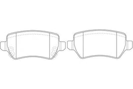 PN0329 DISC PAD SET REAR HOLDEN ASTRA TS 1.8 1998-    Holden    Combo    2002 - 2011    XC Combo Van  2002 -   HSV Astra VXR     Zafira    2002 DB1511 GDB1515 DB1511HD DB1511L JCP1521 FDB1521 ADB1511