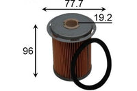 FE0024 FUEL FILTER NISSAN  RENAULT MASTER WITH Delphi housing Renault    Trafic 1.9L dCi    2004-2007       X83  Turbo Diesel 4Cyl  F9Q  CRD SOHC 8V  F-18140 PU731X 93190334 9112191 1640500QAA 4404191 4417399 7701206928 WCF87
