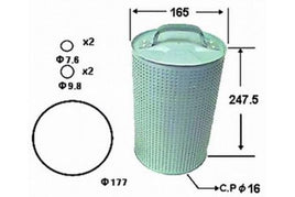 OE561J OIL FILTER MAZDA T SERIES T3500 & PARKWAY BUS TURBO - 1984-1988 MAZDA T SERIES T4100  FORD  TRADER 509 HA 3.0L DIESEL CARBY 1979-1984 ISUZU ECR570S O-1511 FO1607 R2453P 1878102390 R2453 JO.363