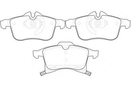 PN0355 DISC PAD SET NiBK JNBK FRONT KIT AN-4003WK BENDIX AUSDB1808   1605080  1605177  1605252 1605992 1605996 1605997  1605998 1650998  93176115 93181189 T1225   TRWGDB1562 TRWGDB1668  WVA23832