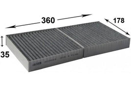 AC0022C CABIN AIR FILTER  1728350047 1718300418 WACF0182 CUK3621 E2904LC LAK246 49373