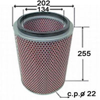 A270J  AIR FILTER ALL NPR NKR NPS  ISUZU  FILTER; ACL  92956403 94 - ON NPR / NPS / NQR / NKR 4BE1 / 4HF1 / 4HG1 NON TURBO / 4JH1 / 4JG2 REAR MOUNTED