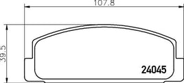8DB 355 011-131 DISC PAD SET REAR EXCL. WEAR WARNING CONTACT DB1760 GBD3311 8DB355011-131 MAZDA GGYB2643Z MAZDA GGYM2643Z MAZDA GGYM2648Z MAZDA GJYA2643Z MAZDA GJYB2643Z MAZDA GJYB2648Z MAZDA GJYB2648Z9C
