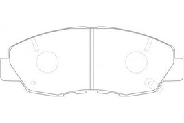 8DB 355 016-511 DISC PAD SET FRONT WITH ACOUSTIC WEAR WARNING DB1191 GDB894 8DB355016-511 HONDA 45022SM4517 HONDA 45022SM4A00 HONDA 45022SM4A01 HONDA 45022SM4G00 HONDA 45022SNEA00
