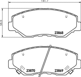 8DB 355 010-231 DISC PAD SET FRONT WITH ACOUSTIC WEAR WARNING DB1481 GDB3325 8DB355010-231 HONDA 4502259AA01 HONDA 45022S9AA01 HONDA 45022S9AE50 HONDA 45022S9AE60 HONDA 45022SCVA00 HONDA 45022SDA305   45022SDAA00   45022SDAA10   45022SDAA51   45022SDCA10