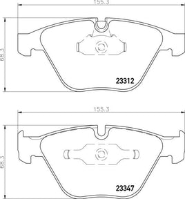 8DB 355 009-271 DISC PAD SET FRONT PREPARED FOR WEAR INDICATOR DB1498 GDB1498 8DB355009-271