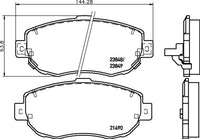 8DB 355 010-151 DISC PAD SET FRONT WITH ACOUSTIC WEAR WARNING FOR DB1395 GDB3235 8DB355010-151
