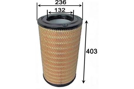 A370 AIR FILTER OUTER Baldwin RS3731 Air Filter Equivalent to Fleetgua ...