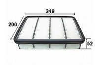 A23012 AIR FILTER FORD  COURIER (DIESEL) 2.5L TURBO 6/00-ON MAZDA BRAVO B2500 WL-T 4 2.5L DIESEL TURBOCHARGED 1999-2006 MAZDA B-SERIES B2500 2.5L TURBO DIESEL 2000 - 2007 MAZDA  B2500 2.5L TURBO DIESEL WL 02/1999