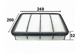 A23012 AIR FILTER FORD  COURIER (DIESEL) 2.5L TURBO 6/00-ON MAZDA BRAVO B2500 WL-T 4 2.5L DIESEL TURBOCHARGED 1999-2006 MAZDA B-SERIES B2500 2.5L TURBO DIESEL 2000 - 2007 MAZDA  B2500 2.5L TURBO DIESEL WL 02/1999