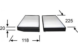 AC0155CSET CABIN AIR FILTER SET OF 2  Hyundai Elantra 2.0L  2L AZUMI AC11155CSET HYUNDAI F178AN6MA RCA331 RCA331P
