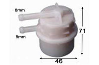 FS328J FUEL FILTER MITSUBISHI  LANCER - CA  CB 1.5L  1.6L - 4G15A  LANCER  1.5L - 1988-11/1991 LANCER - CB  1.5L - 1990-1992 LANCER - CC W/CARBY - 1.5L - 09/1992-07/1996 EXPRESS - SF / SG - 2.0L  EXPRESS - SF SG SH - 2.0L    TRITON - MF / MG / MH / MJ