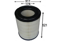 A0432OUT  AIR FILTER OUTER A0432 RADIAL VOLVO A25D P777868 RS3870 P781640 P777931 1600-185-6110 6001856110 AT308575  AF25454 11033996 EAF116 46770 C321700 84032107  HDA6015 46770 RS3870 BALDWIN RYCO