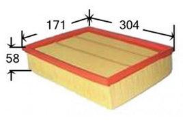 A0051  AIR FILTER FA-2607   A-2607  A1404  30947104  MERCEDES-BENZ CARS E - CLASS E280 - W124 - 2.8L PETROL - 1993-1997 CLASS E280 W124 M104.942 6 2.8L  CLASS E320 - W124 - 3.2L - 1993-1996  E36 W210 OM104.992 6 3.6L PETROL MPFI 1996-1997
