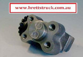 11510.116 RIGHT HAND REARWARD RH RWD FRONT WHEEL BRAKE CYLINDER 1"1/8 BORE  MAZDA FORD TRADER 110MM WIDE ** O509 6 STUD TRADER O811 6 STUD O812 8/1989- O812 1984- SL TURBO T3500 SL TURBO 3.5L T3500 SL TURBO T4000 T4100 1984- T4600 1995- 6 STUD