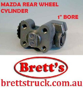 11510.121 LEFT HAND FORWARD LH FWD AND LEFT HAND REARWARD RWD REAR WHEEL BRAKE CYLINDER 1" BORE  MAZDA FORD TRADER 110MM WIDE ** O509 6 STUD TRADER O811 6 STUD  TURBO T3500 SL  T4000 T4100 1984- T4600 1995- 6 STUD