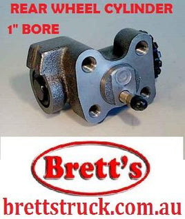 11510.122 RIGHT HAND FORWARD RH FWD REAR WHEEL BRAKE CYLINDER 1" BORE  MAZDA FORD TRADER 110MM WIDE ** O509 6 STUD TRADER O811 6 STUD O812 8/1989- O812 1984- SL TURBO T3500 SL TURBO 3.5L T3500 SL TURBO T4000 T4100 1984- T4600 1995- 6 STUD
