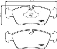 8DB 355 011-281 DISC PAD SET FRONT PREPARED FOR WEAR INDICATOR DB1833 GDB1625 8DB355011-281 BREMBO P06035 FERODO FDB1751 FiT FP1228 FMSI 8347-D1228 FMSI D1228-8347 MINTEX MDB2684 SANGSIN SP2160 SB BP32510 TEXTAR 2393501 TRW GDB1625 WVA 23935 WVA 23977