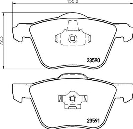 8DB 355 011-571 DISC PAD SET FRONT  EXCL. WEAR WARNING CONTACT DB1658 GDB1576 8DB355011-571