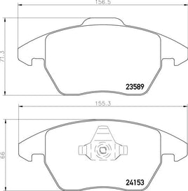 8DB 355 011-811 DISC PAD SET FRONT EXCL. WEAR WARNING CONTACT GDB1605 8DB355011-811