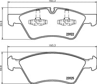 8DB 355 012-011 DISC PAD SET FRONT PREPARED FOR WEAR INDICATOR DB2048 GDB1642 8DB355012-011
