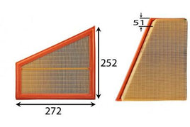 A0491 AIR FILTER  BMW   AZUMI    A32491 BMW    13717582908 BMW    13717582907 FILTRON    AP028/5 HENGST FILTER    E1058L MAHLE/KNECHT    LX 2787 MANN    C27125 WIX    WA9699  WESFIL  WA5375