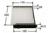 AC22208  CABIN AIR FILTER AZUMIAC22208 MAZDA1N06-61-148 NISSAN27274ED000 NISSAN27891-ED025 NISSANAY680-NS021 NISSANAY681-NS021 NISSANAY684-NS008