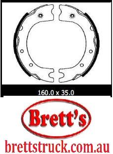 11526.056 H/BRAKE HANDBRAKE SHOES SHOE PR PAIR  PARK BRAKE FOR TOYOTA  DYNA  46550-36030 46540-36030 46550-60010 46560-60010 46530-36020 46550-36010 46540-36010 46550-25010