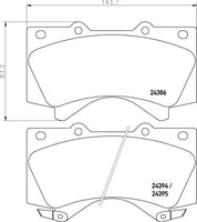 8DB 355 013-151 DISC PAD SET FRONT  WITH ACOUSTIC WEAR WARNING DB1838 8DB355013-151