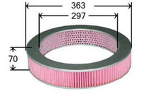 A22501 AIR FILTER NISSAN  FIAAMFT 4888 FLEETGUARDAF25446 FRAMCA4977 MAHLE/KNECHTLX 740 MANNC37114 MICROAV3713 NISSAN16546-65000 NISSAN16546-65700 NISSAN16546-67500 RYCOA355 WA355 PA2882 RAF171