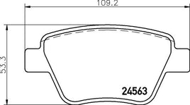8DB 355 014-021 DISC PAD SET REAR NOT PREPARED FOR WEAR INDICATO DB2211 GDB1841 8DB355014-021