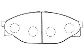 PN1227 DISC PAD SET FRONT KIT DISC PAD SET FRONT FOR  Toyota   HIACE III Wagon (LH1_, RZH1_), 08/89 - 08/95       2.4 (RZH103)08/89 - 08/95 DB1205