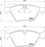 8DB 355 015-031 DISC PAD SET FRONT PREPARED FOR WEAR INDICATOR DB1856 GDB1559 8DB355015-031 BMW 328 Series 2007 - NOW 328xi (E90) AWD Sedan DB1856     BMW 330 Series 2005 - NOW 330D (E90, E91) DB1856     BMW 520 Series