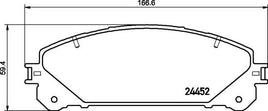 8DB 355 015-461 DISC PAD SET FOR FRONT EXCL. WEAR WARNING CONTACT DB2004 8DB355015-FOR 461 LEXUS 044650E010 LEXUS 044650E040 LEXUS 0446548150 LEXUS 0446548160 LEXUS 0446548170 LEXUS 0446548210