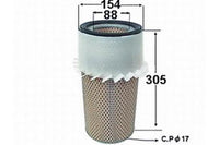 A413J AIR FILTER  SINGLE 8" ISUZU SBR FILTER; ACL 1142150320 92956407 79 SBR / JBR 6BB1 / 6BD1 NON TURBO UPTO 86