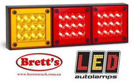 LED280ARRM LED REAR STOP TAIL BLINKER MINI JUMBO 3 IN 1  LED AUTOLAMPS  Jumbo    LED280   ISUZU - HINO - FUSO - TOYOTA DYNA & COASTER - DAIHATSU DELTA - MITSUBISHI - ROSA BUS - NISSAN UD - FORD TRADER - MAZDA