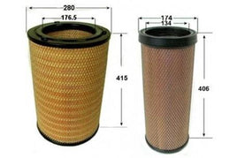 A277SET AIR FILTER SET INNER & OUTER NISSAN 16546-99318NISSAN UD  TRUCKS   BUSES  CD SERIES CD - U-CD530 NISSAN UD (TRUCKS & BUSES) CD SERIES CD U-CD510 FA-6115 A-6115 FA3079 A-6115-1  FILTERS  CAR TRUCK TRACTOR EXCAVATOR UTE
