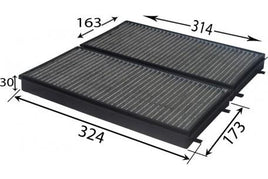 AC0129CSET CABIN AIR FILTER KIT OF 2 BMW AZUMIAC32129SET BMW61 11 6 904 867 BMW64 11 6 921 019 FILTRONK1165A-2X HENGST FILTERE 960 LC MAHLE/KNECHTLAK 173 MANNCUK31242