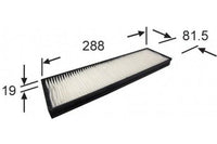 AC9406 CABIN AIR FILTER HYUNDAI RCA208 RCA208P CA-28190 I20 PB SERIES 1.4L 1.6L 2010- 971331J000 97133-1J000 WACF0129 SFC1J000