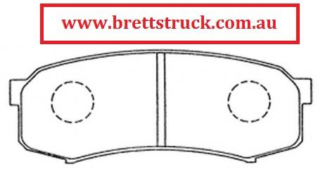 DB1200PM DISC PAD SET REAR FOR LANDCRUSIER HZJ75 HZJ80 VDJ76 VDJ78 VDJ ...