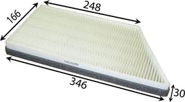 AC42001 CABIN AIR FILTER PEUGEOT 206 1.1L 1.4L 1.6L 2L 2.0L PETROL / DIESEL 2000- WACF0044 RCA157 RCA157P SFC00555 CA-21040 CU3448 6447AZ 6447TF CA21040
