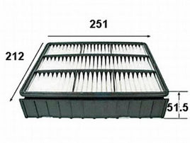 A23008  AIR FILTER BOSCH0986AF2173 CHAMPAF-7916 FRAMCA8209 FSAFA1049 MITSUBISHIMR187911 MITSUBISHIMR187912 MITSUBISHIMR187913 MR571474 MR571475 A35303 REPCORAF89 RYCOA1359 RYCOA1514 SAKURAA1049 SAKURAA1091 WESFILWA960 WIX46456