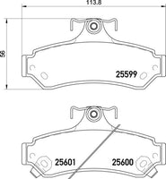 8DB 355 020-531 DISC PAD SET REAR DISC PAD SET DB1475 GDB3426 8DB355020-531