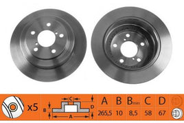 BR27103 DISC ROTOR NiBK JNBK REAR NiBK  SUBARU SAAB 32006222 SUBARU 26310AA040 SUBARU 26310AA050 SUBARU 26310AA051 SUBARU 26700FE010 SUBARU 26700FE020 SUBARU 26700FE030 SUBARU 26700FE080 SUBARU 26710AC020 SUBARU 26710FA130