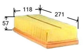 A0271 AIR FILTER  LAND ROVER & RANGE ROVER FREELANDER FREELANDER 1.8L 16V 1998-2002 LAND ROVER & RANGE ROVER FREELANDER FREELANDER 2.0L TDI T DIESEL 4CYL DFI 1998-2001 A-1667 FA-1667 A1462 17200PME00